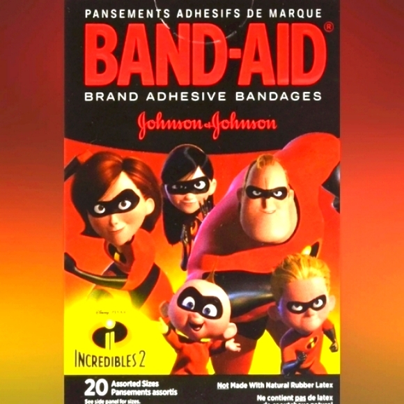 Pokemon & Incredibles-2, Band-Aid   Bandages 20 ct ea + 22 ct Taco Bandages - Picture 3 of 12